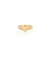 EF COLLECTION Gold Heart Signet Ring