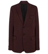 Bottega Veneta Sartorial Grain De Poudre Blazer In Red