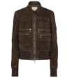 TOD'S SUEDE BOMBER JACKET,P00546080