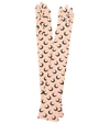 Marine Serre Printed Stretch-jersey Gloves In Beige
