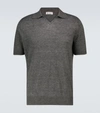 BRUNELLO CUCINELLI FINE KNITTED POLO SHIRT,P00529848