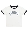 DOLCE & GABBANA LOGO COTTON JERSEY T-SHIRT,P00539045