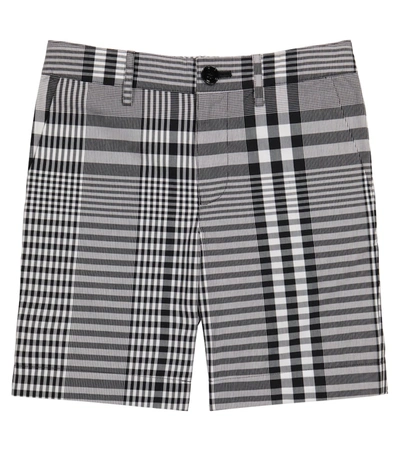 Burberry Kids Check Tailored Shorts (3-14 Years) In Black