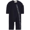 MONCLER NAVY PAGLIACIETTO KNITTED ONESIE,9M70000V9150