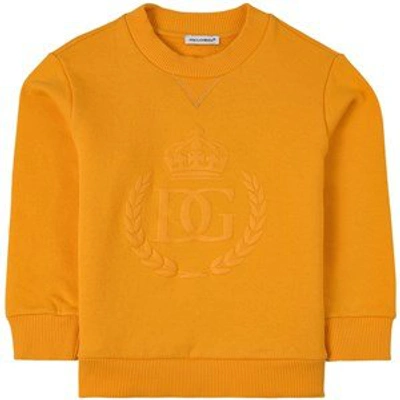 Dolce & Gabbana Kids'  Orange Logo Sweatshirt