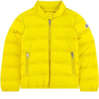 Moncler Kids'  Puffer Jacket Yellow 12 Years