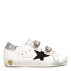 GOLDEN GOOSE LEATHER SCRATCH TRAINERS SUPERSTAR OLD SCHOOL,GJF111-F422-10306