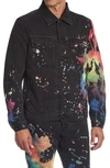 DIESELR DIESEL NHILL-C-SP DENIM SPLATTER JACKET,A01958009QV