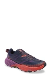 Hoka One One Speedgoat 4 Trail Running Shoe In Outer Space / Hot Coral