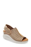 On Foot Slingback Sandal In Bison