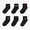 Jordan Big Kids' Legend Ankle Socks (6 Pairs) In Black