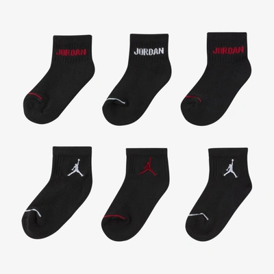 Jordan Legend Big Kids' Ankle Socks (6 Pairs) In Black