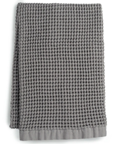 Hotel Collection Innovation Cotton Waffle-textured 30" X 54" Bath Towel, Created For Macy's Bedding In Gray