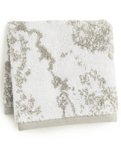 Hotel Collection Turkish Cotton Diffused Marble 13" X 13" Wash Towel, Created For Macy's Bedding In Steel