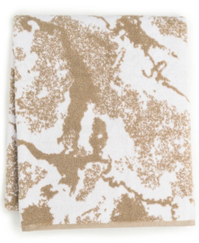 Hotel Collection Turkish Cotton Diffused Marble 30" X 54" Bath Towel, Created For Macy's Bedding In Sandstone