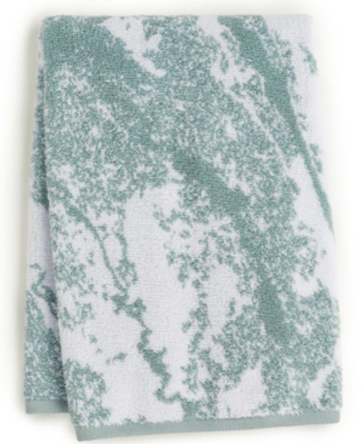 Hotel Collection Turkish Cotton Diffused Marble 20" X 30" Hand Towel, Created For Macy's Bedding In Gray