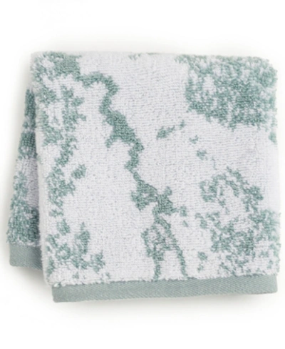 Hotel Collection Turkish Cotton Diffused Marble 13" X 13" Wash Towel, Created For Macy's Bedding In Vapor