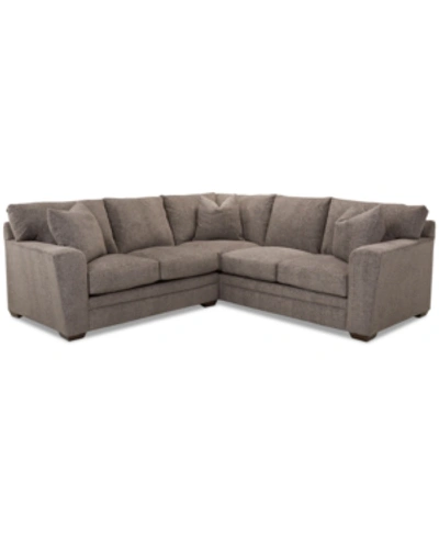 Macy's Closeout! Loranna 2-pc. Fabric Sectional With Chaise, Created For  In Tan
