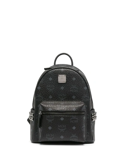 Mcm Mini Stark Studded Backpack In Black