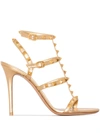 VALENTINO GARAVANI ROCKSTUD 105MM CAGED SANDALS