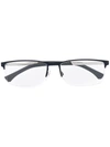 EMPORIO ARMANI LOGO SQUARE GLASSES