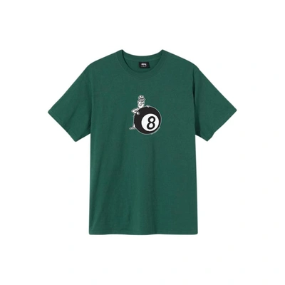 Stussy Behind The 8 Ball Tee (dark Green)