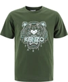 Kenzo Icon Printed Cotton Jersey T-shirt In Green