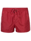 DOLCE & GABBANA RED POLYESTER TRUNKS,D4896535-86F7-F6F5-1A1F-E975BD678AB3