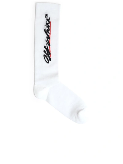 Off-white White Polyester Socks