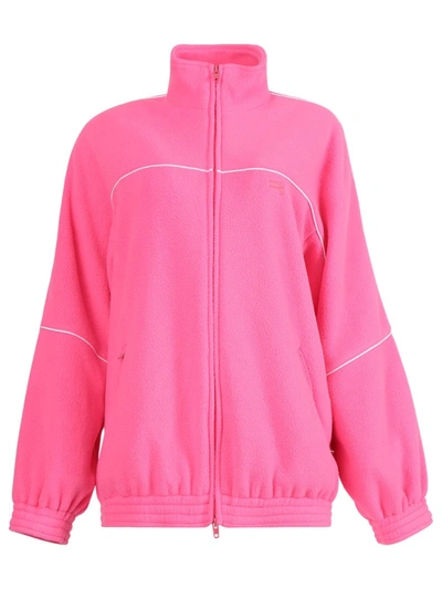 Balenciaga Tracksuit Jacket In Neon Pink Double Brushed Fleece | ModeSens