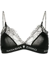 Natasha Zinko Lace Triangle Bra In Black
