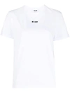 Msgm Logo-print Short-sleeved T-shirt In White