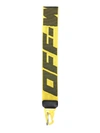 OFF-WHITE YELLOW NYLON KEY CHAIN,5C2CA378-52B7-2C6E-F166-B7C5A7770321