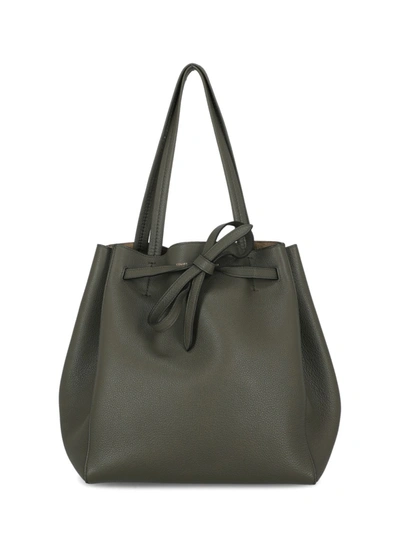 Pre-owned Celine Phantom Leather Tote Bag In Green