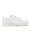 ADIDAS ORIGINALS CONTINENTAL 80 SNEAKERS IN WHITE LEATHER,4628B41A-EA1A-1F29-461B-FB7C02455488
