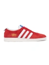 Adidas Originals Gazelle Vintage Sneakers In Red Suede In Red