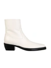GIA COUTURE PERNILLE WHITE LEATHER ANKLE BOOTS,7C7FD86A-31AF-466B-81F8-C7EB45B75A72