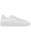 GOLDEN GOOSE PURE STAR WHITE LEATHER SNEAKERS,44A0276C-36DC-3F7D-B368-D414DC1A80E7