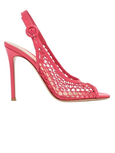 Gianvito Rossi Carolina Leather Sandals, Ruby Rose In Pink