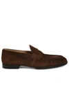 TOD'S BROWN SUEDE LOAFERS,27FF09A2-A443-38E6-4528-16C67915D6AC