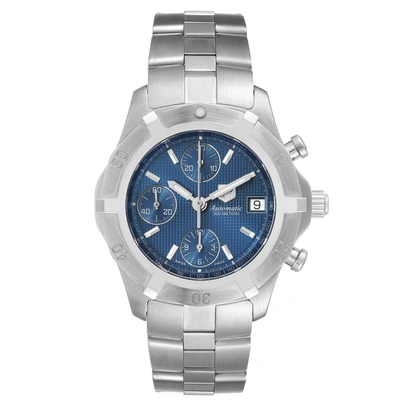 Tag Heuer Exclusive Blue Dial Steel Mens Watch Cn2112 In Silver
