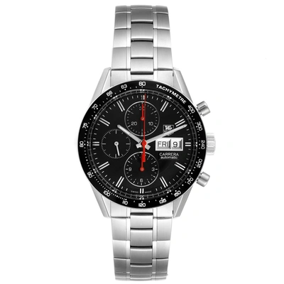 Tag Heuer Carrera Black Dial Chronograph Mens Watch Cv201ah In Not Applicable