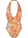 EMILIO PUCCI ABSTRACT-PRINT ONE-PIECE SWIMSUIT