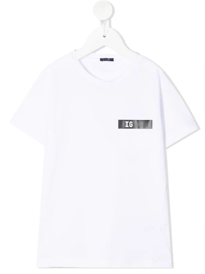 Il Gufo Kids' Logo-print Short-sleeve T-shirt In White