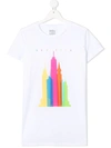 Douuod Teen Graphic-print Cotton T-shirt In White