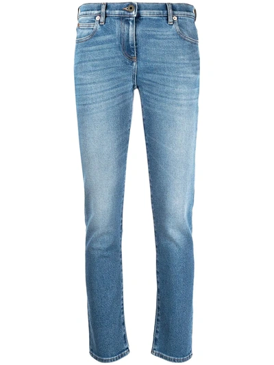 Valentino Vgold Slim-fit Jeans In Blue