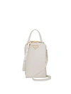 Prada Logo Plaque Mini-bag In White