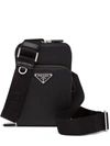 Prada Saffiano Leather Smartphone Case In Black