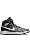 JORDAN AIR JORDAN 1 MID "BLACK/WHITE" SNEAKERS