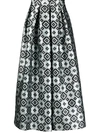 GIORGIO ARMANI 几何图案印花超长半身裙
